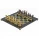 Шахматы подарочные &amp;quot;Камелот&amp;quot; из бронзы и змеевика 40х40 см 118058