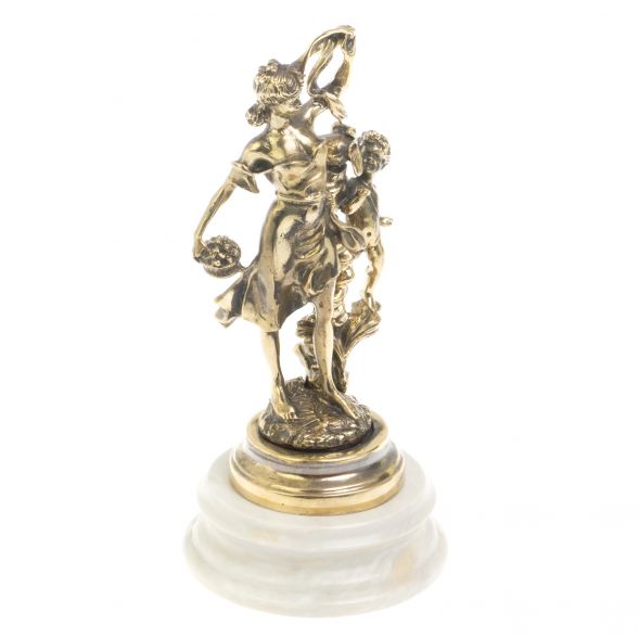 Бронзовая статуэтка &amp;quot;Весна&amp;quot; на подставке из газганского мрамора 127387