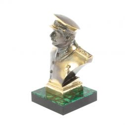 Статуэтка &amp;quot;Сталин&amp;quot; из бронзы и малахита