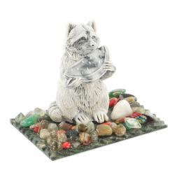 Сувенир &amp;quot;Енот с арбузом&amp;quot; из мрамолита