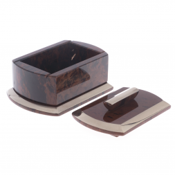 Шкатулка &amp;quot;Оригинал&amp;quot; камень обсидиан малая 12,5х6,5х8,5 см