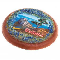Магнит сувенирный с рисунком &amp;quot;Байкал&amp;quot; 10,5 см