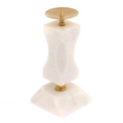 Подсвечник фигурный из белого мрамора