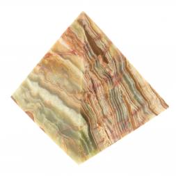 Пирамида камень оникс 12,5х12,5х13 см (5)