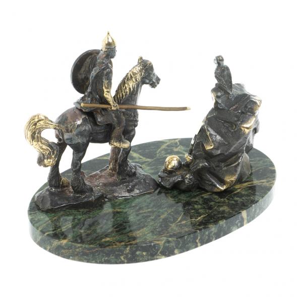 Часы &amp;quot;Нужный камень&amp;quot; бронза змеевик 116177