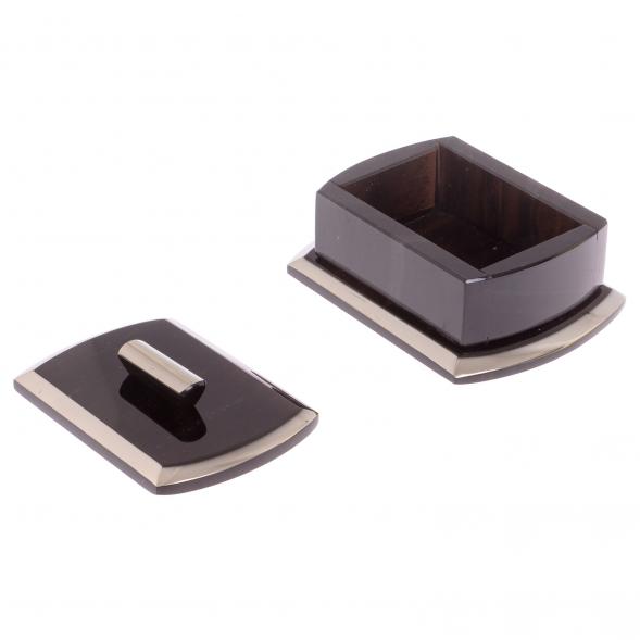 Шкатулка из черного обсидиана &amp;quot;Оригинал&amp;quot; 14,5х11,5х6,5 см 125786