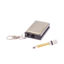 Брелок огниво &amp;quot;Вечная спичка&amp;quot; с накладкой из камня пирит 2,8х1,3х5 см