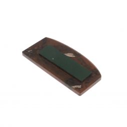 Икона в машину из коричневого обсидиана &amp;quot;Молитва водителя&amp;quot; 6х3 см