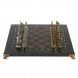 Шахматы &amp;quot;Троянская война&amp;quot; 28х28 см из лемезита