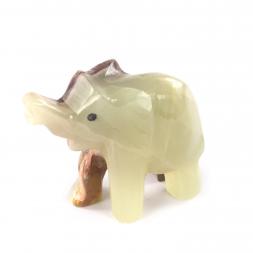 Фигурка из натурального оникса &amp;quot;Слоник&amp;quot; 7,5х3х1 см (3)