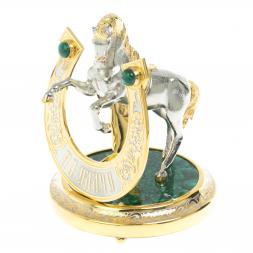 Сувенир "Подкова на удачу" малахит