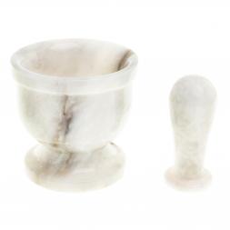 Ступка с пестиком из мрамора 9,5х9,5 см (4)