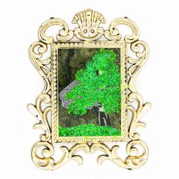 Магнит с рисунком &amp;quot;Багет&amp;quot; камень змеевик