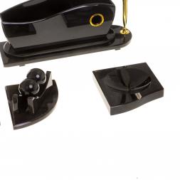 Письменный прибор "Арка" из черного обсидиана