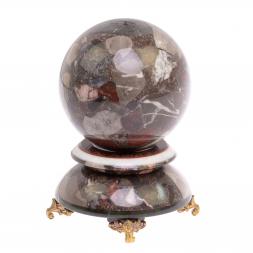 Сувенир "Шар Антистресс" из конгломерата 9 см