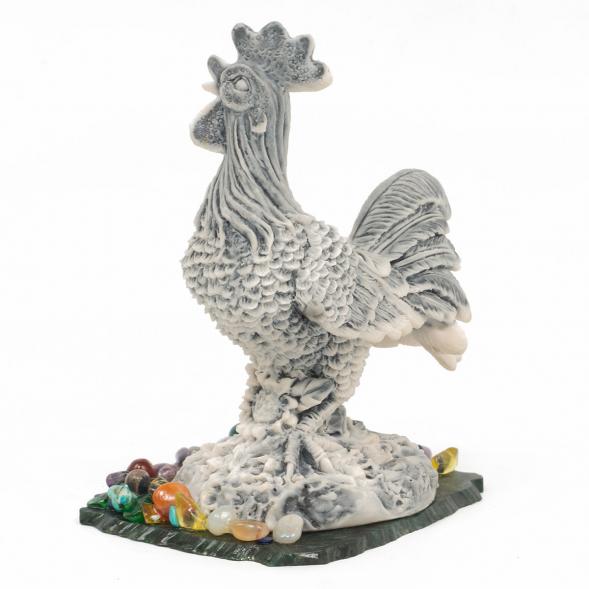 Сувенир из мрамолита &amp;quot;Петух в подсолнухах&amp;quot; 117304