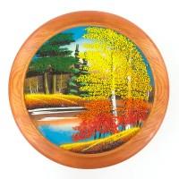 Тарелка декоративная &amp;quot;Осень&amp;quot; 30 см каменная крошка