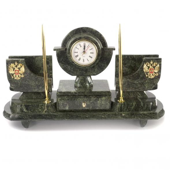 Настольный набор из змеевика &amp;quot;Директор&amp;quot; 121151