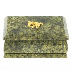 Шкатулка &amp;quot;Ларец&amp;quot; из змеевика 12х7,5х6 см