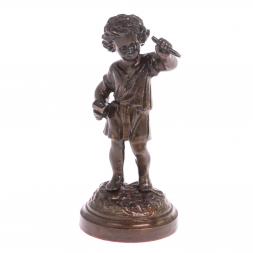 Бронзовая статуэтка &amp;quot;Мальчик-скульптор&amp;quot;