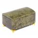 Шкатулка &amp;quot;Сундук&amp;quot; средний из змеевика на ножках 12х8х7 см 125788