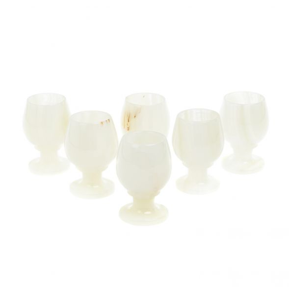 Набор рюмок из оникса 50 мл камень оникс 6 шт 5,2х7 см в коробке (2х3) 127470