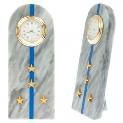 Часы-погон "Капитан МЮ " камень мрамор