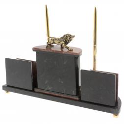 Настольный прибор "Лев" из лемезита