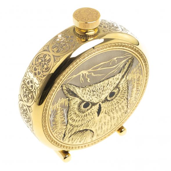 Фляжка с гравюрой &amp;quot;Филин&amp;quot; Златоуст 123487