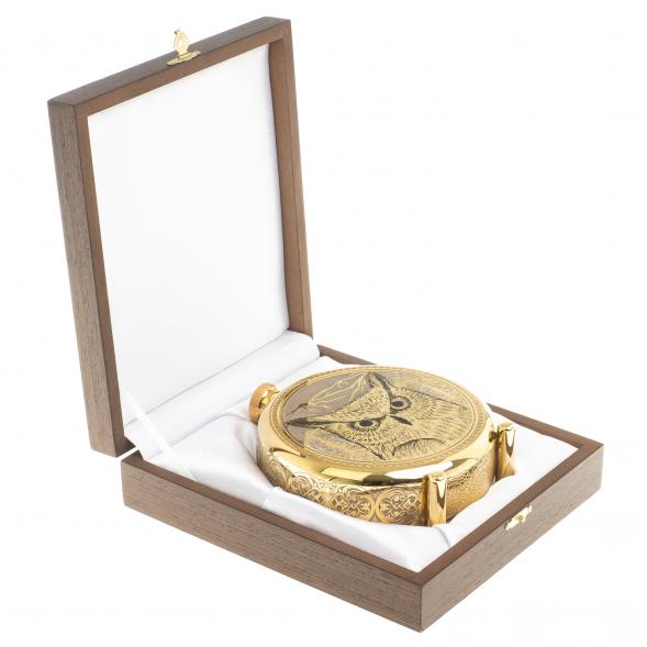 Фляжка с гравюрой &amp;quot;Филин&amp;quot; Златоуст 123487