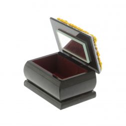 Шкатулка &amp;quot;Осенний пейзаж&amp;quot; змеевик каменная крошка 10х6,5х6 см