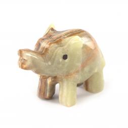 Фигурка из камня оникс &amp;quot;Слоненок&amp;quot; 6,3х2,6х5 см (2,5)