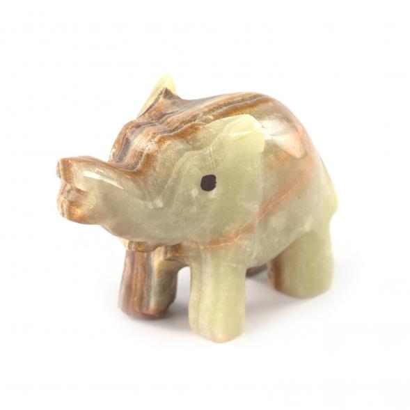 Фигурка из камня оникс &amp;quot;Слоненок&amp;quot; 6,3х2,6х5 см (2,5) 121690