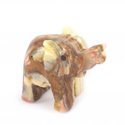 Фигурка из камня оникс &amp;quot;Слоненок&amp;quot; 6,3х2,6х5 см (2,5)
