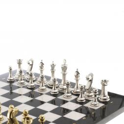 Шахматы турнирные &amp;quot;Стаунтон&amp;quot; доска 40х40 см мрамор