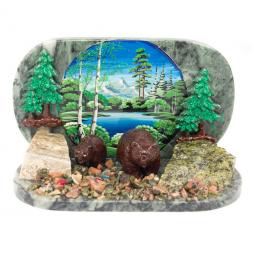 Композиция &amp;quot;Медведица с медвежонком&amp;quot;