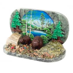 Композиция &amp;quot;Медведица с медвежонком&amp;quot;