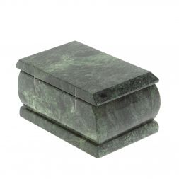 Шкатулка из шабровского змеевика 10х6,5х6 см