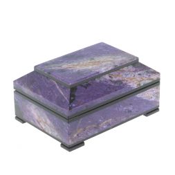 Ларец из чароита 12х8,5х6 см