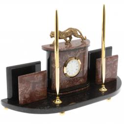 Настольный прибор "Гепард" из лемезита