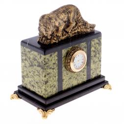 Часы &amp;quot;Амурский тигр&amp;quot; камень змеевик