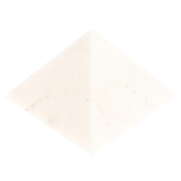 Пирамида из белого мрамора 10,5х10,5х6,5 см 126382