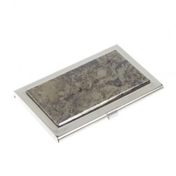 Карманная визитница из камня борнит