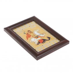 Икона гравюра "Св. Георгий Победоносец" багет 12,5х17,5х1 см Златоуст