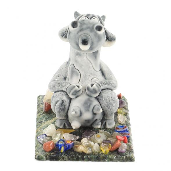 Сувенир &amp;quot;Корова&amp;quot; из мрамолита 119849