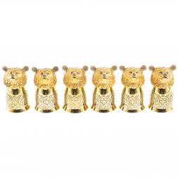 Стопки перевертыши &amp;quot;Медведь&amp;quot; набор 6 шт Златоуст