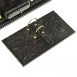 Настольный набор из змеевика &amp;quot;Престиж&amp;quot; с символикой России