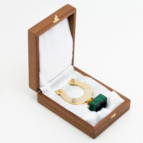 Подкова из малахита &amp;quot;На удачу&amp;quot; 116006