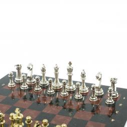 Шахматы турнирные &amp;quot;Стаунтон&amp;quot; доска 40х40 камень лемезит