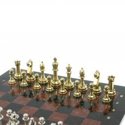 Шахматы турнирные &amp;quot;Стаунтон&amp;quot; доска 40х40 камень лемезит